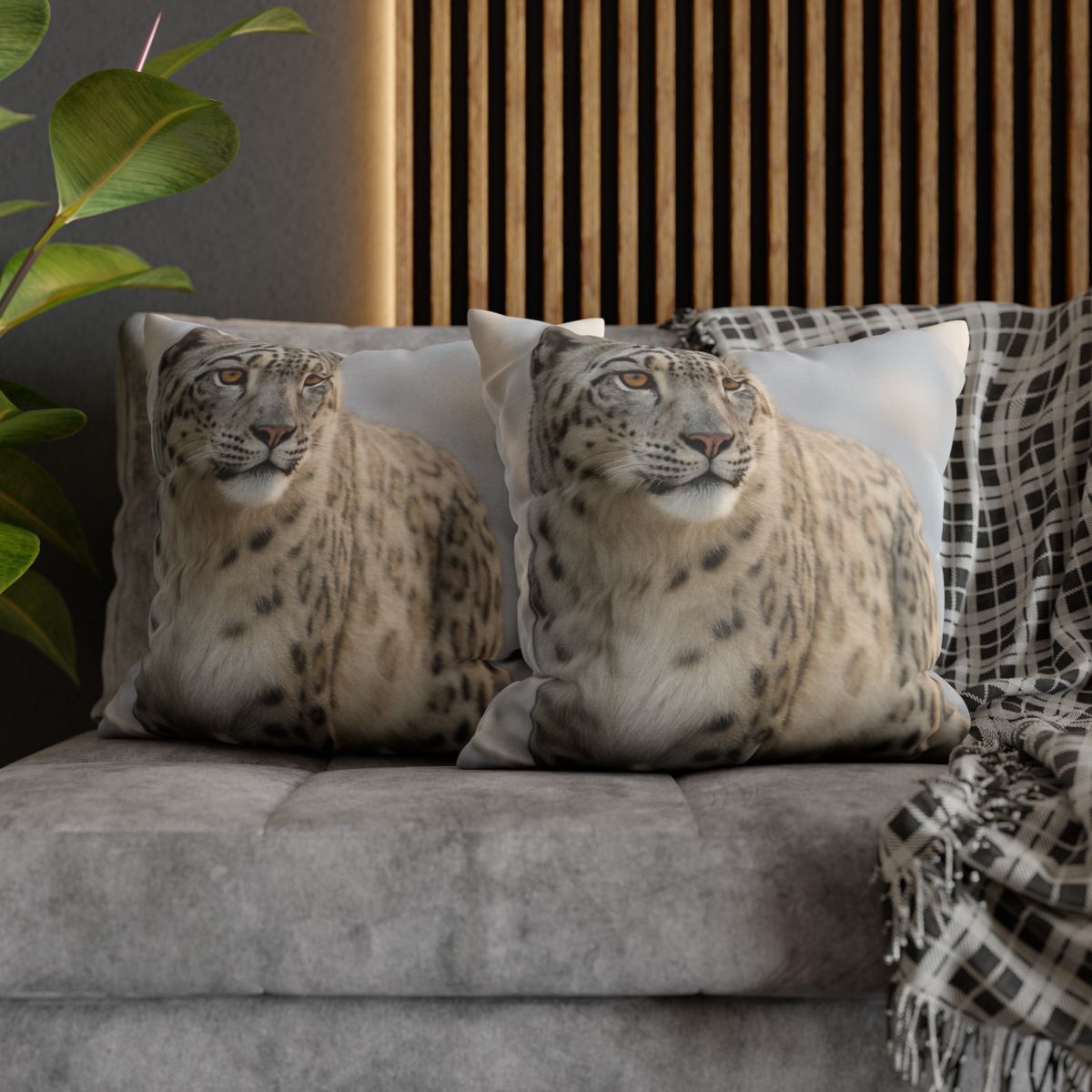 Summit Ghost Snow Leopard stylish decorative pillowcases