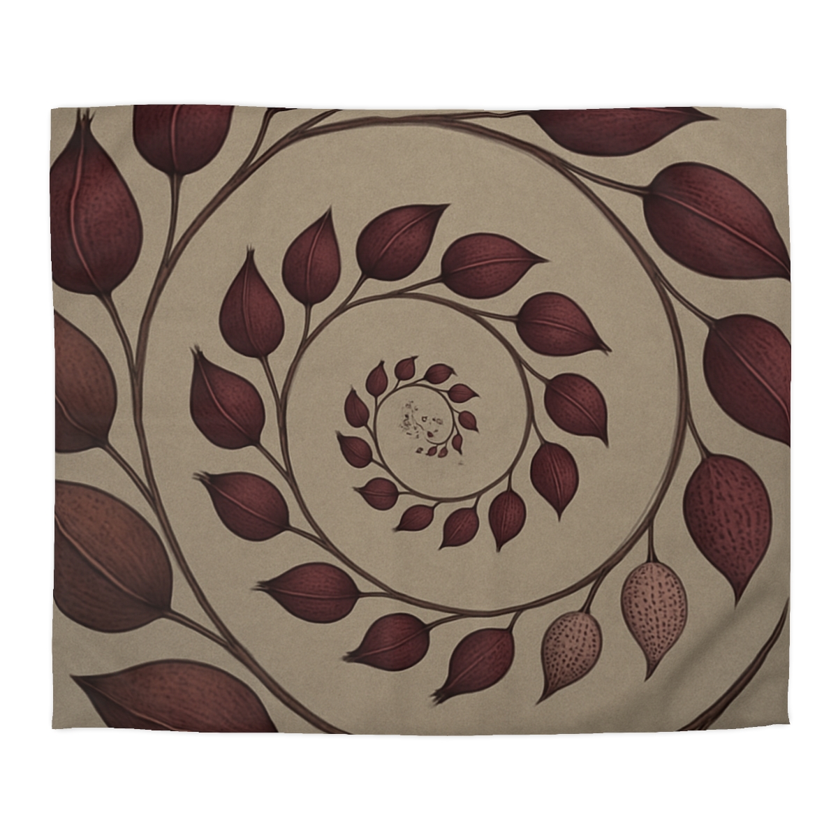 Spiral Seed Pod Array personalized bedding duvets