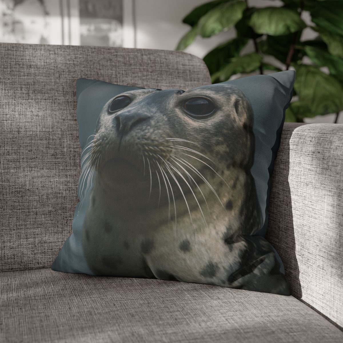 Harbor Seal Serene Gaze trendy patterned pillow cases