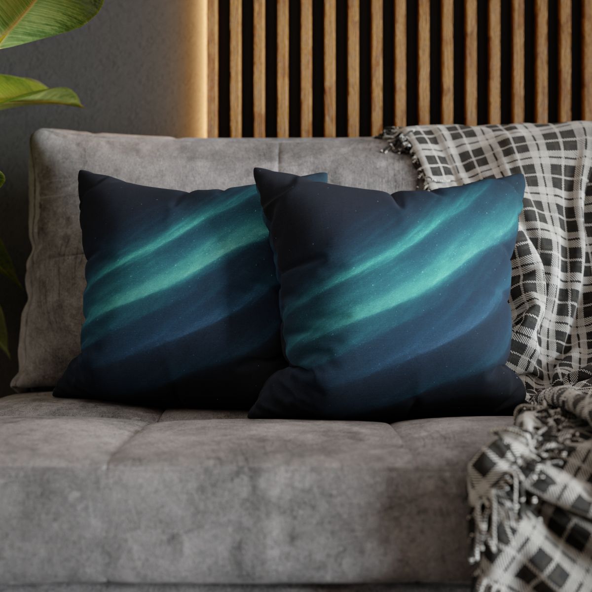Aurora Particle Drift personalized pillow covers