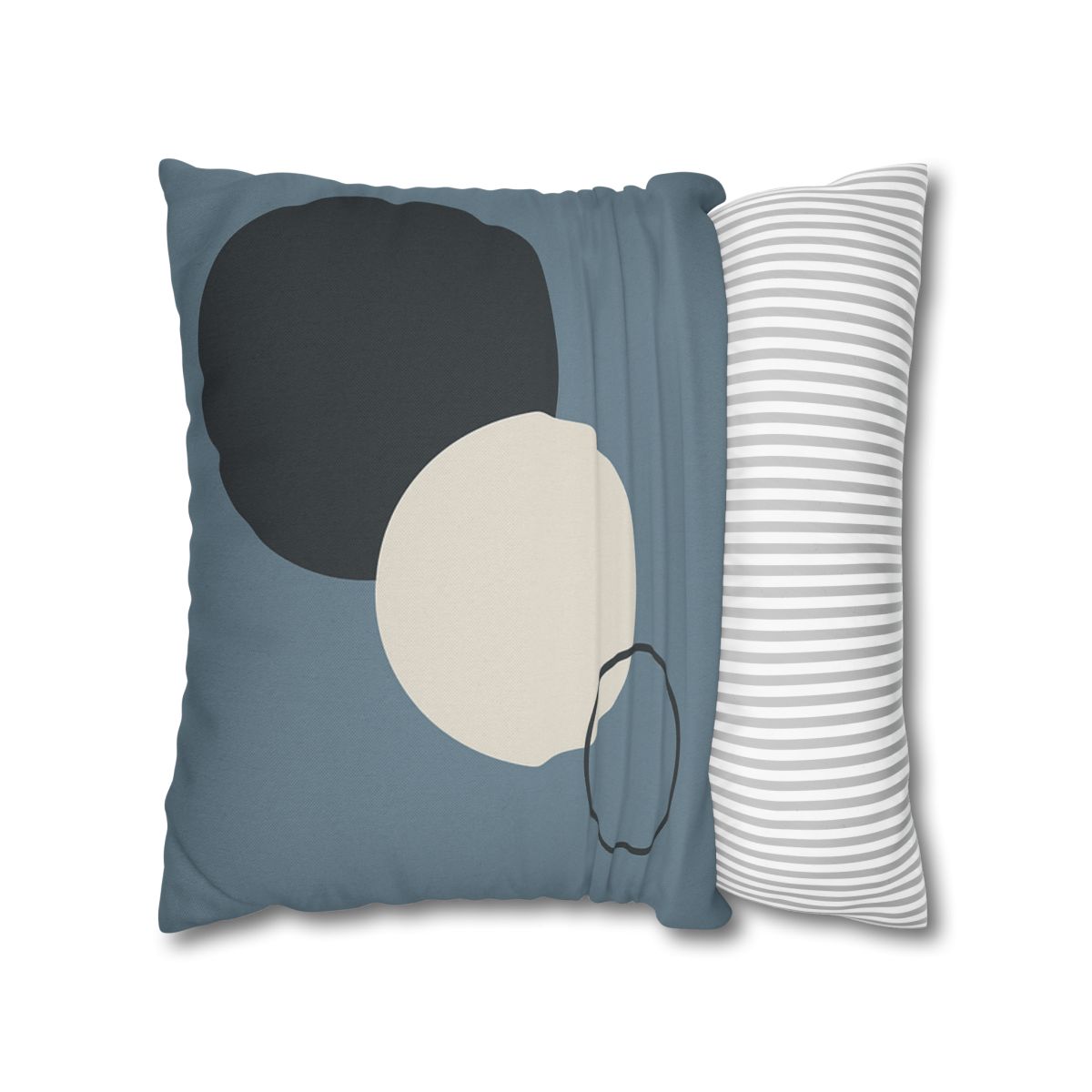 Staggered Circle Trio soft cotton pillow cases