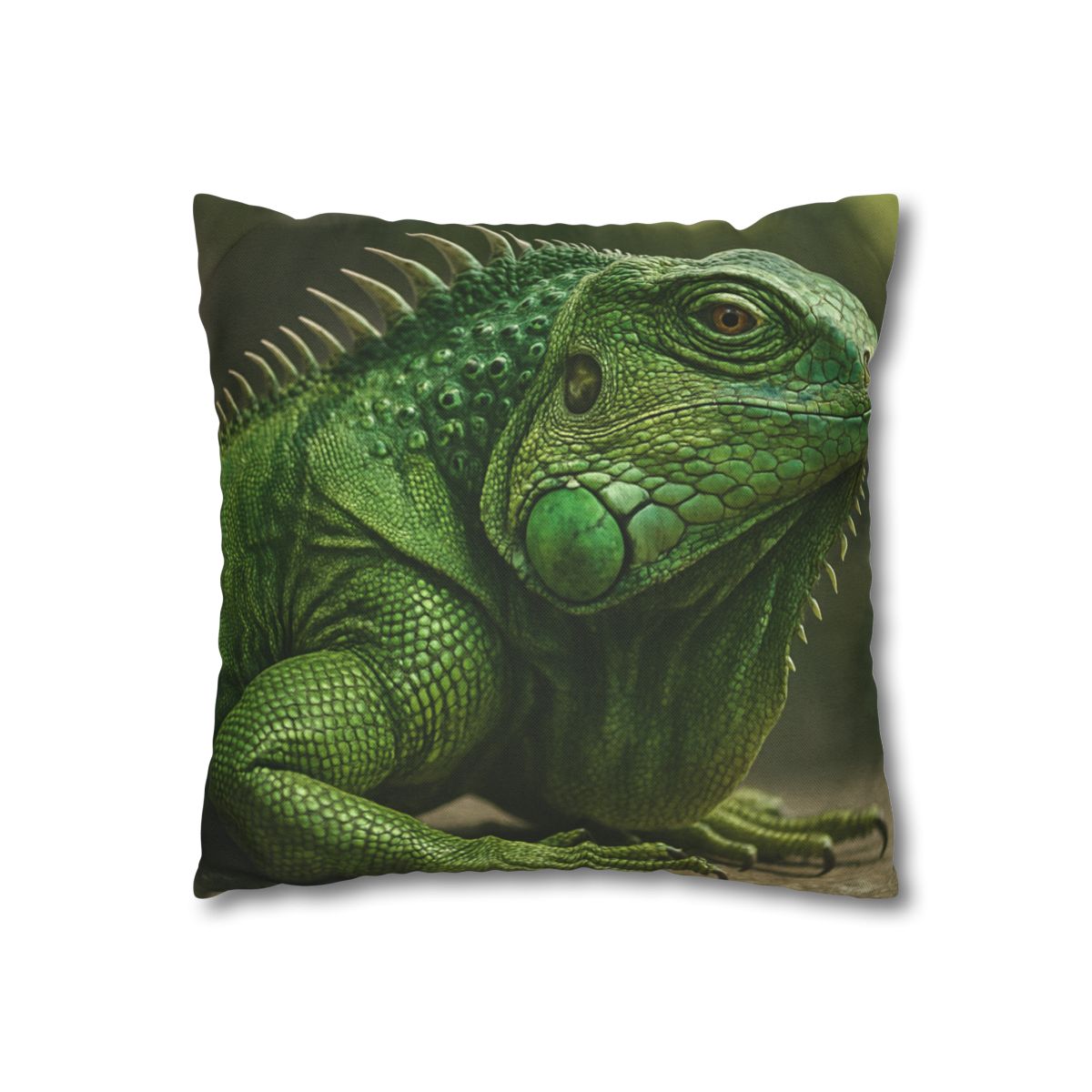 Stone Quiet Green Iguana comfortable bedding pillow covers