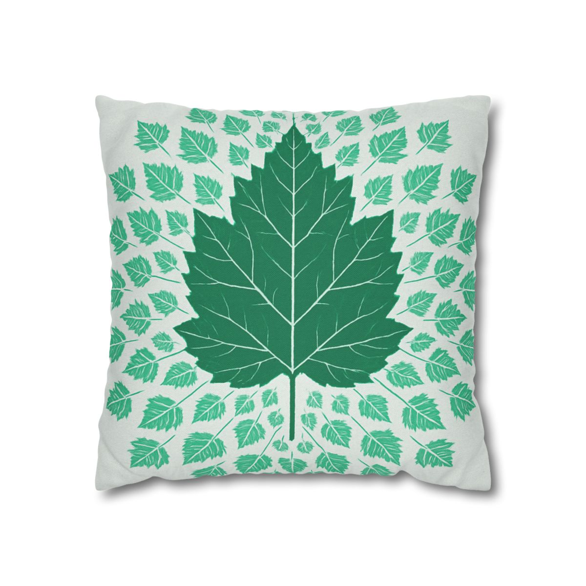 Fractal Leaf Radiance soft cotton pillow cases