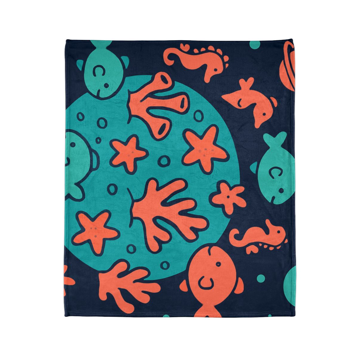 Cosmic Coral Reef Planet trendy patterned blankets