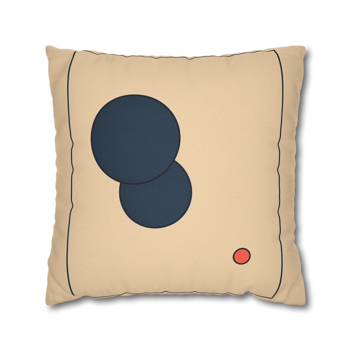 Offset Frame With Two Quiet Discs stylish decorative pillowcases