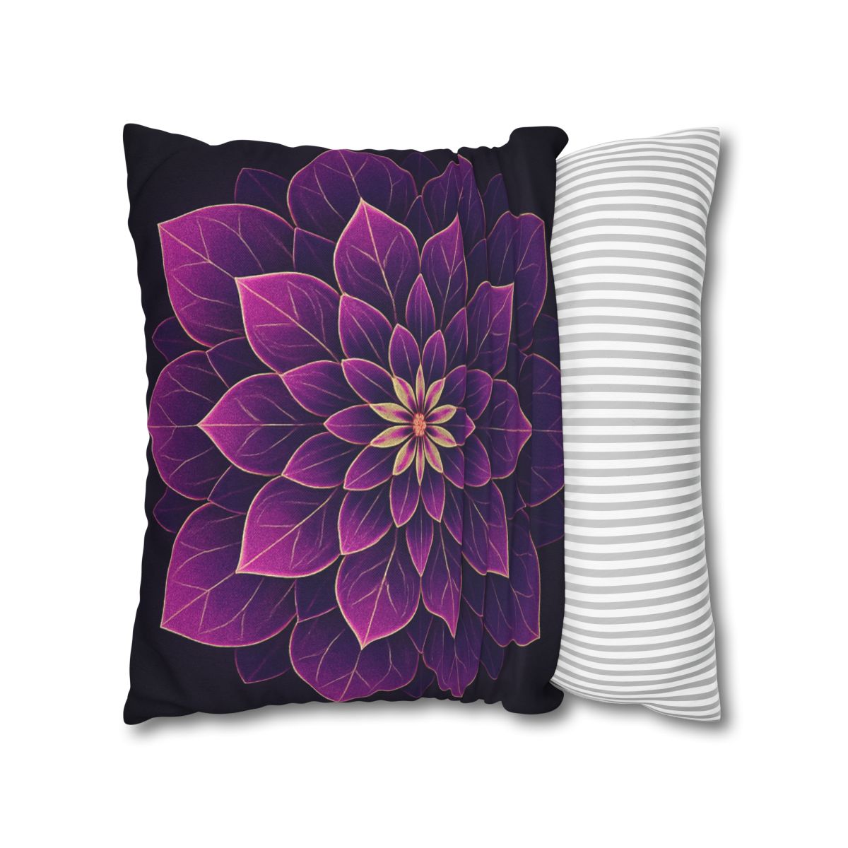 Petal Prism Mandala custom pillow cases