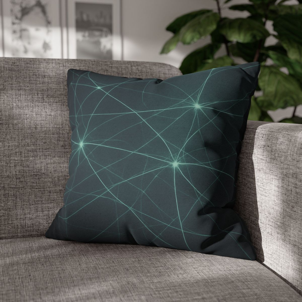 Cosmic Web Filament Glow personalized pillow covers