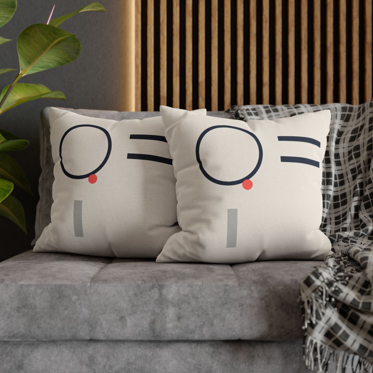 Quiet Orbit With Offset Bars designer print pillow cases