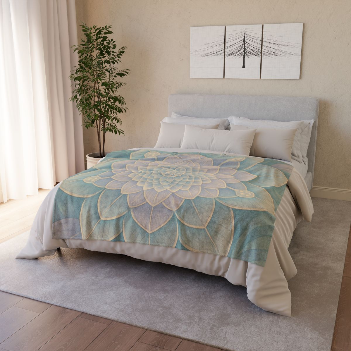 Petal Lattice Mandala unique gift blanketscustom blankets