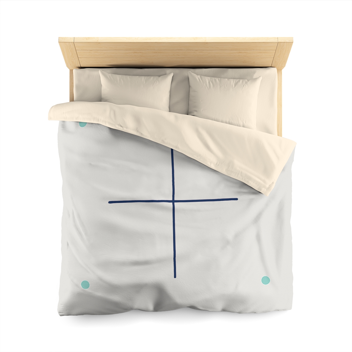 Sparse Meridian Cross And Dots stylish duvet covers