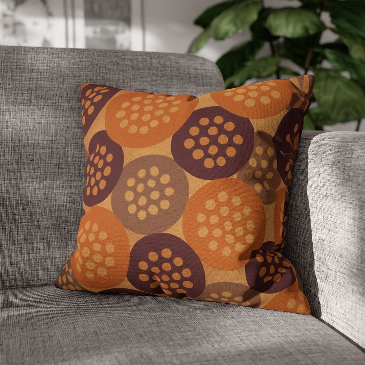 Seed Pod Cluster Mosaic custom pillow cases