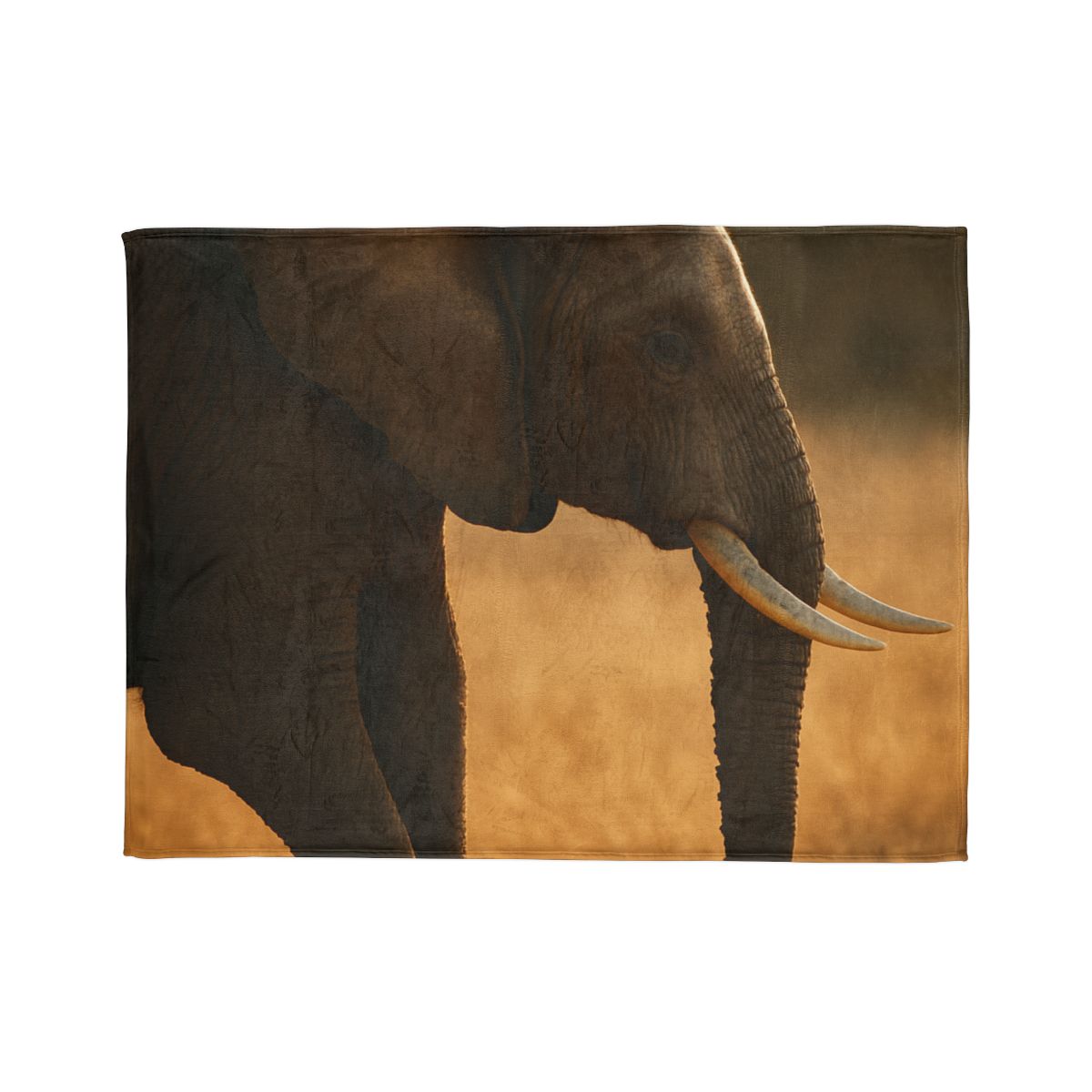 Gilded Horizon African Elephant unique gift blanketscustom blankets