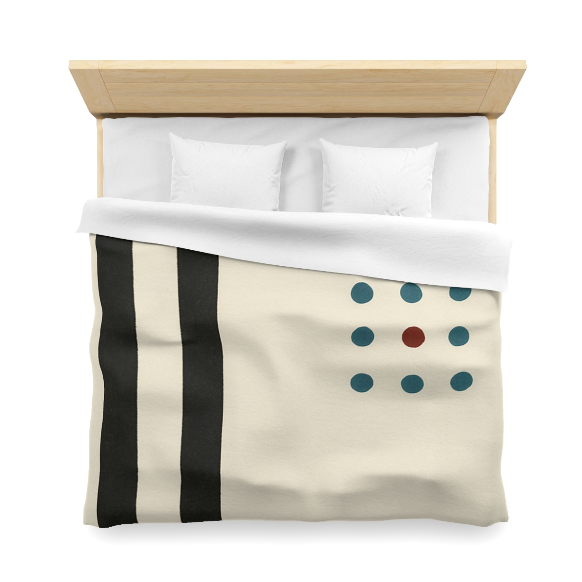 Staggered Duo And Tiny Grid personalized bedding duvets