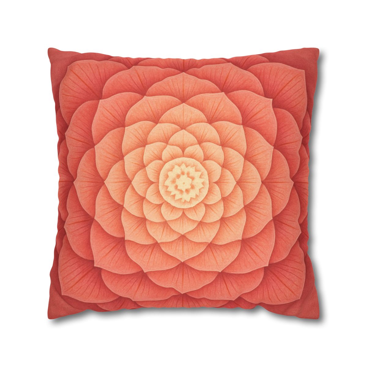 Petal Spiral Mandala personalized pillow covers