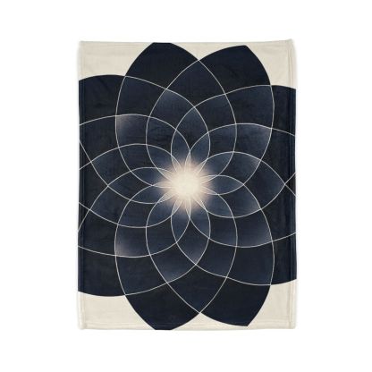 Petal Eclipse Rosette stylish throw blankets