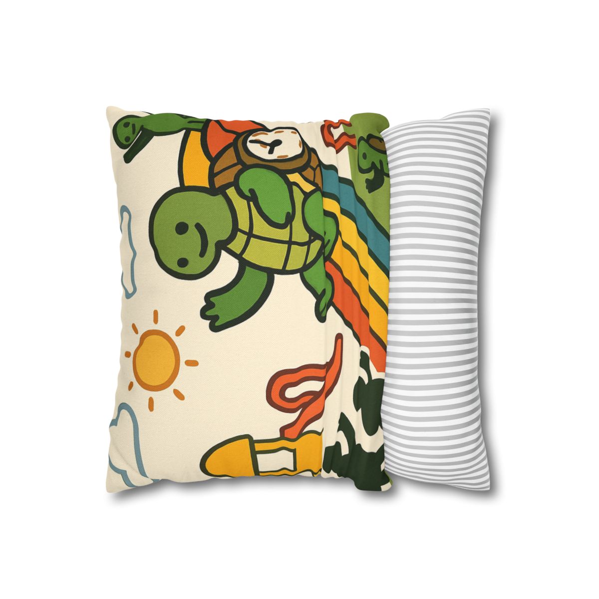Time Traveling Tortoise Playground stylish decorative pillowcases