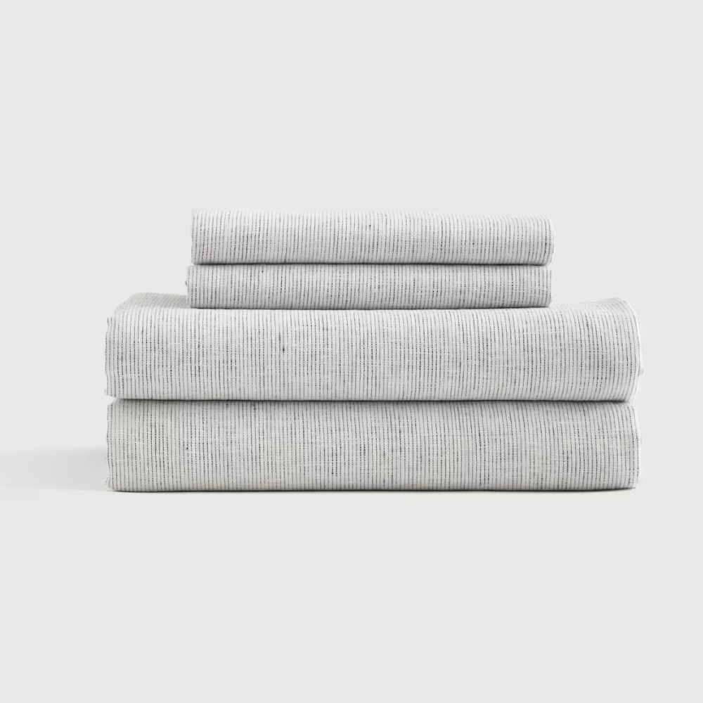 Soft European Linen Bed Sheet Set