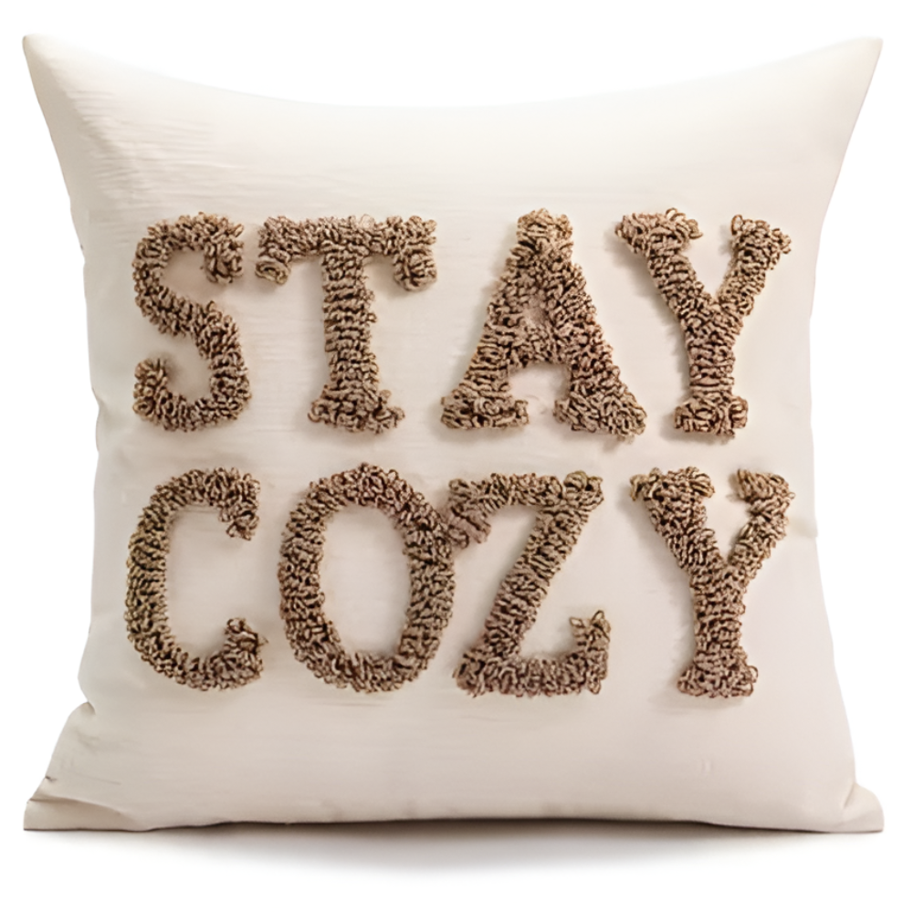 Holiday Woven Plaid Decorative Polyester Square Pillow Cover