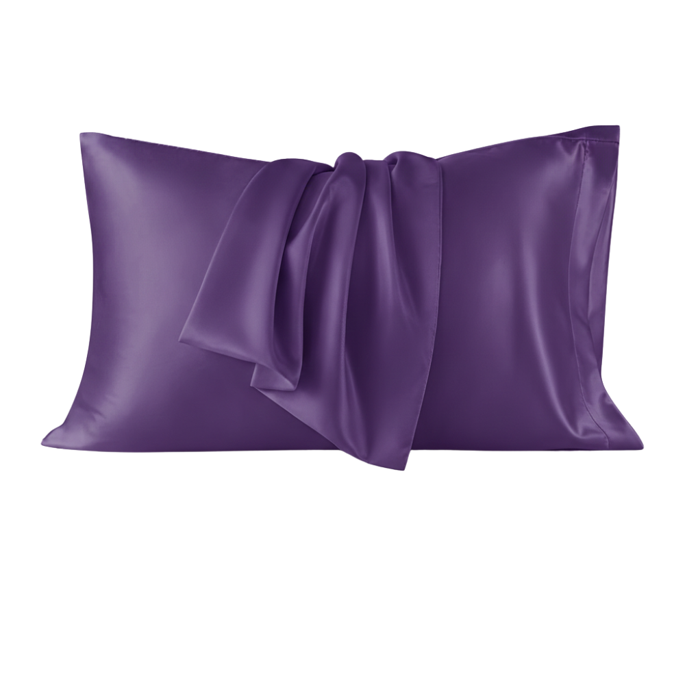 Set Of 2 Satin Queen Size Pillowcase With Cooling Envelope Closure