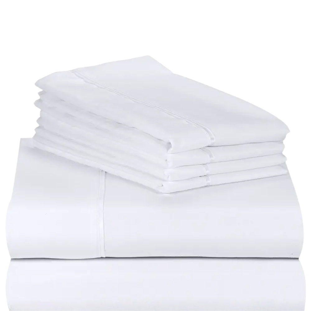4PC Cooling Microfiber Bed Sheets Set - 18" Deep Pocket, Wrinkle Free, Moisture Wicking