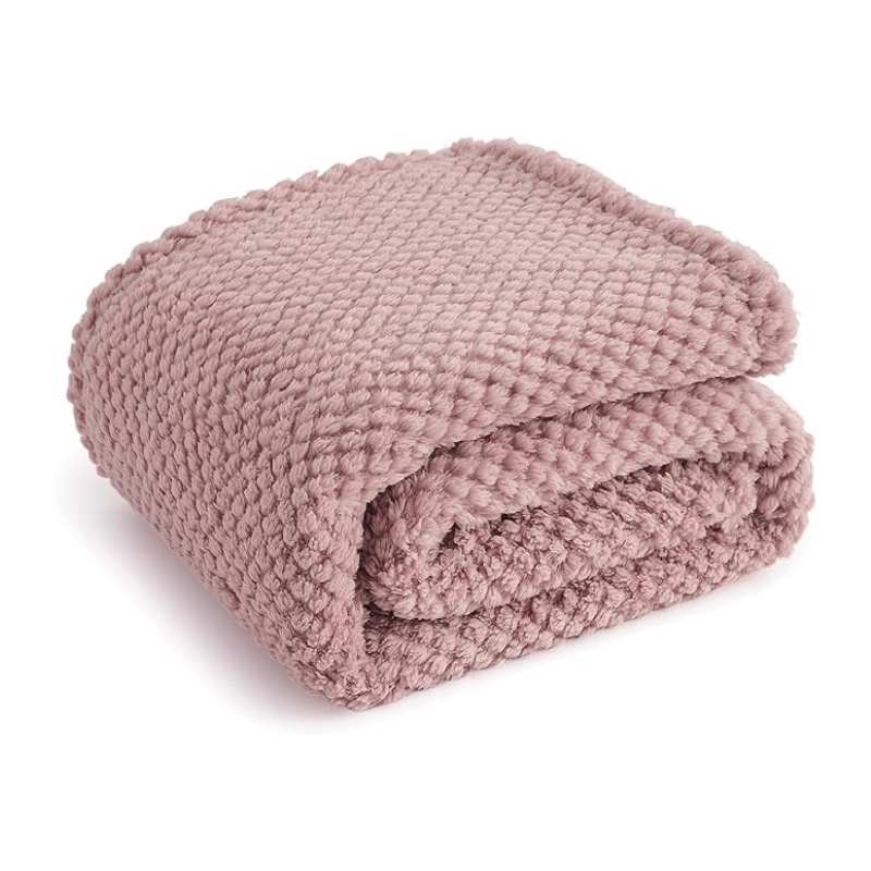 Cozy Stripe Pattern Flannel Fleece Blanket