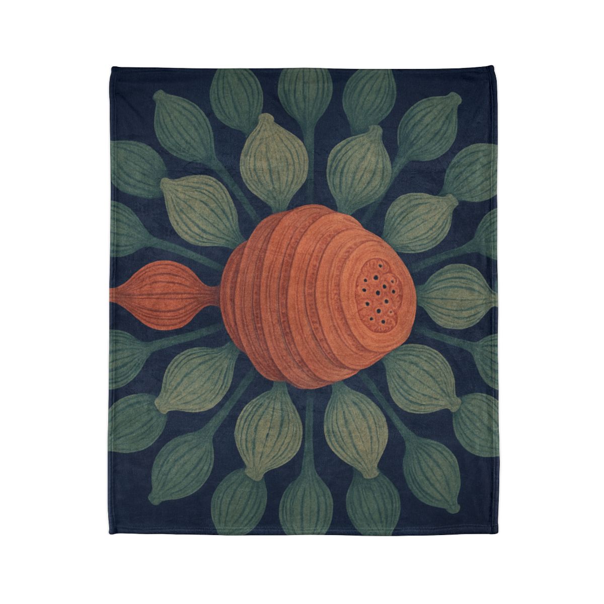Spiral Seed Pod Halo custom blankets