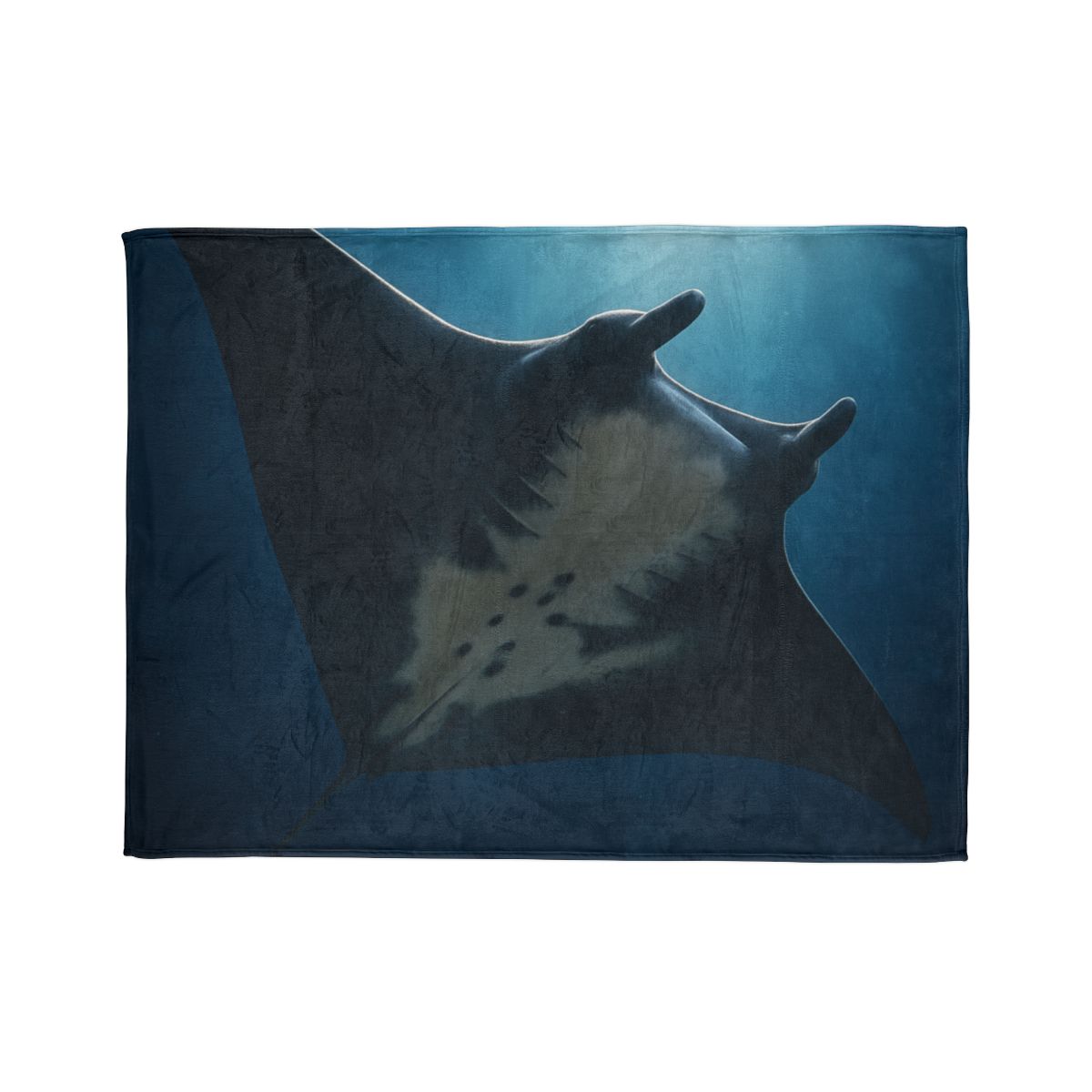 Manta Ray Moon Glide decorative home blankets