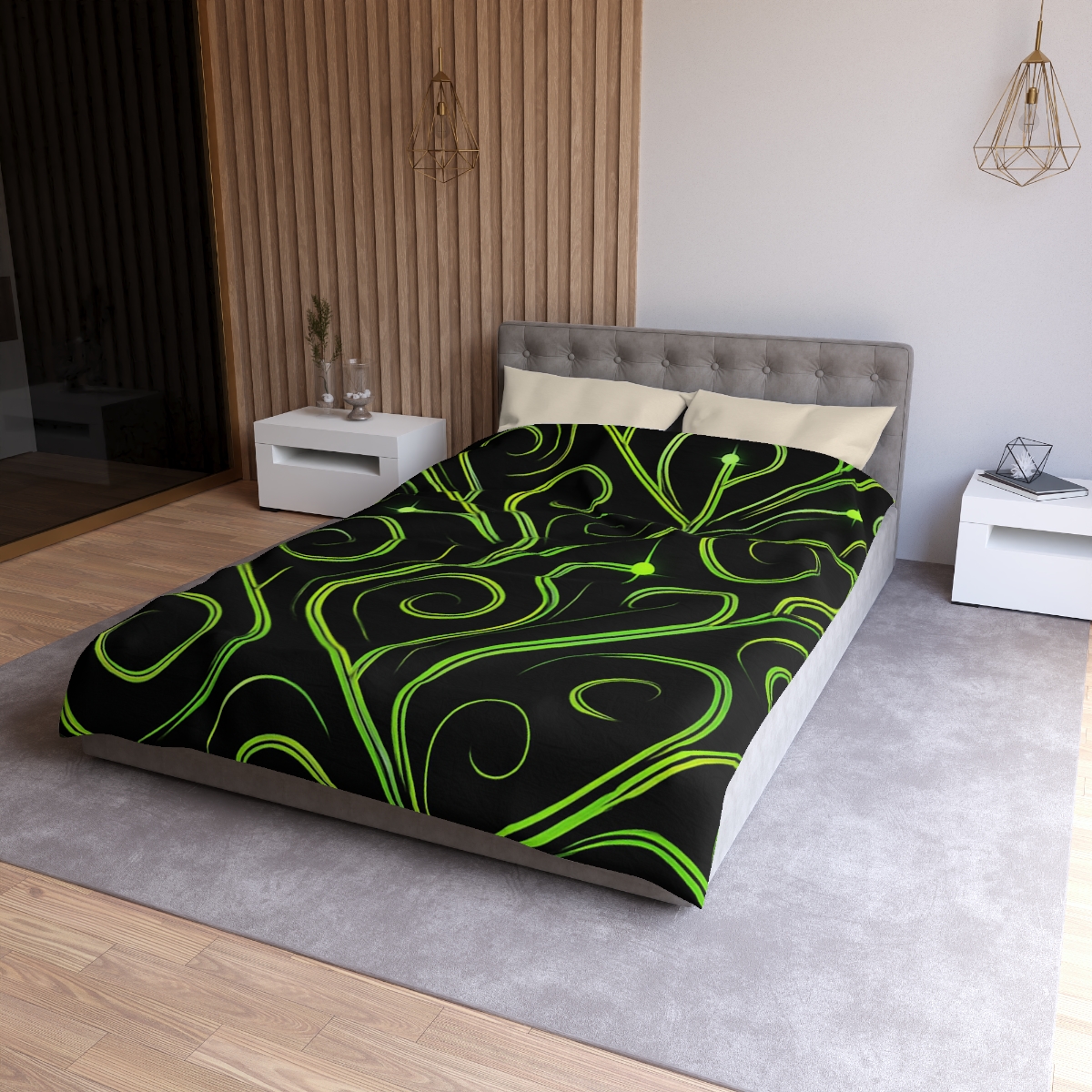 Vine Curl Circuitry soft comforter duvets