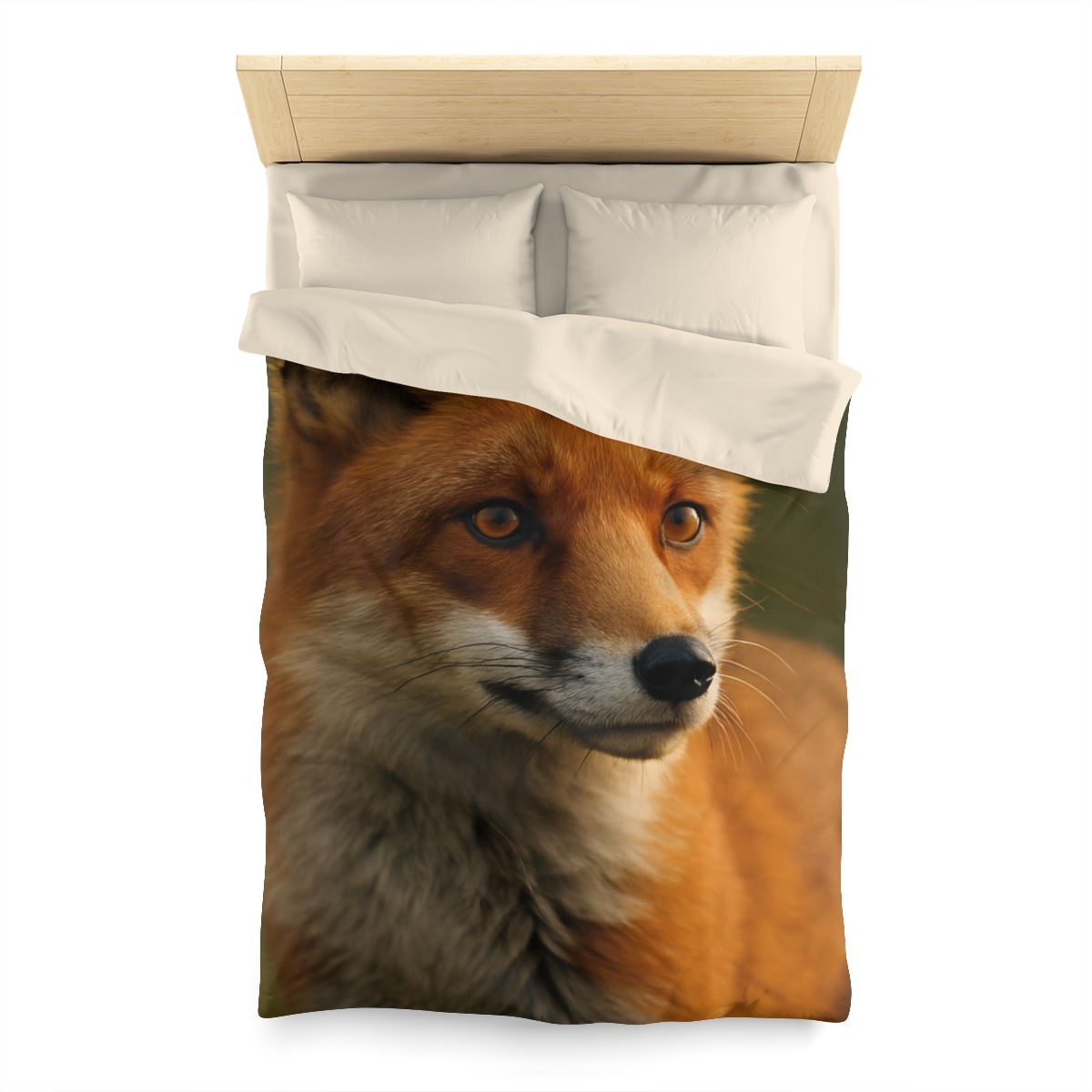 Crimson Whisper Red Fox custom duvets