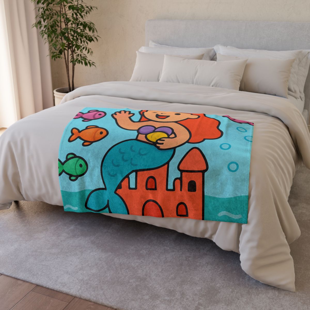 Coral Castle Mermaid warm winter blankets