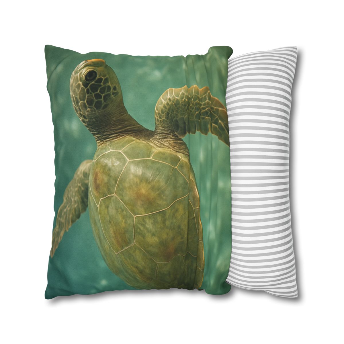 Sea Lantern Green Sea Turtle soft cotton pillow cases