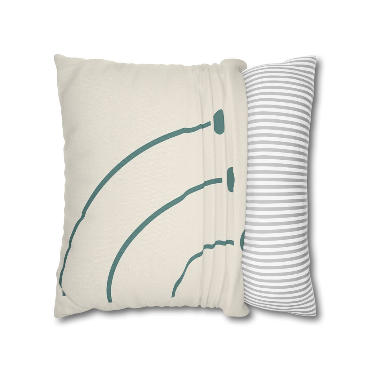 Balanced Arc And Dot Trio personalized pillow covers