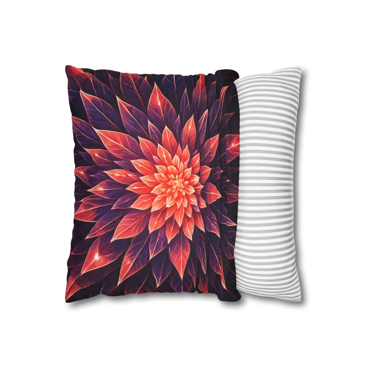 Cosmic Bloom Fractal comfortable bedding pillow covers