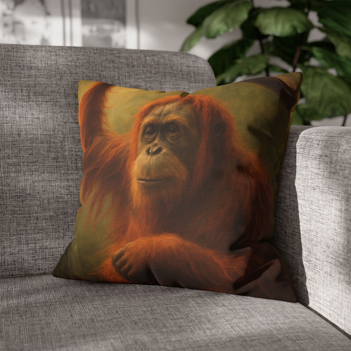 Canopy Sage Orangutan stylish decorative pillowcases