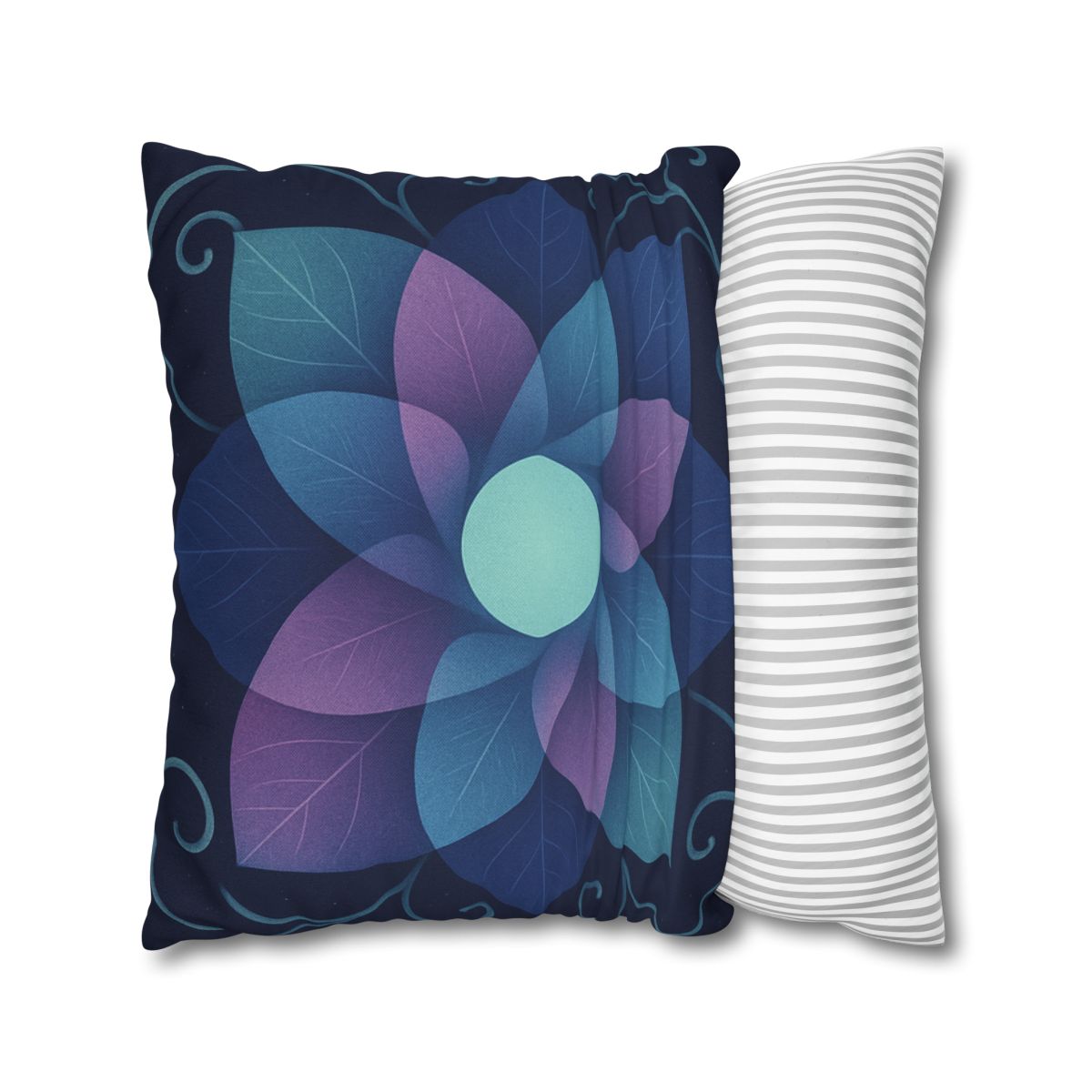 Petal Aperture Kaleidoscope soft cotton pillow cases