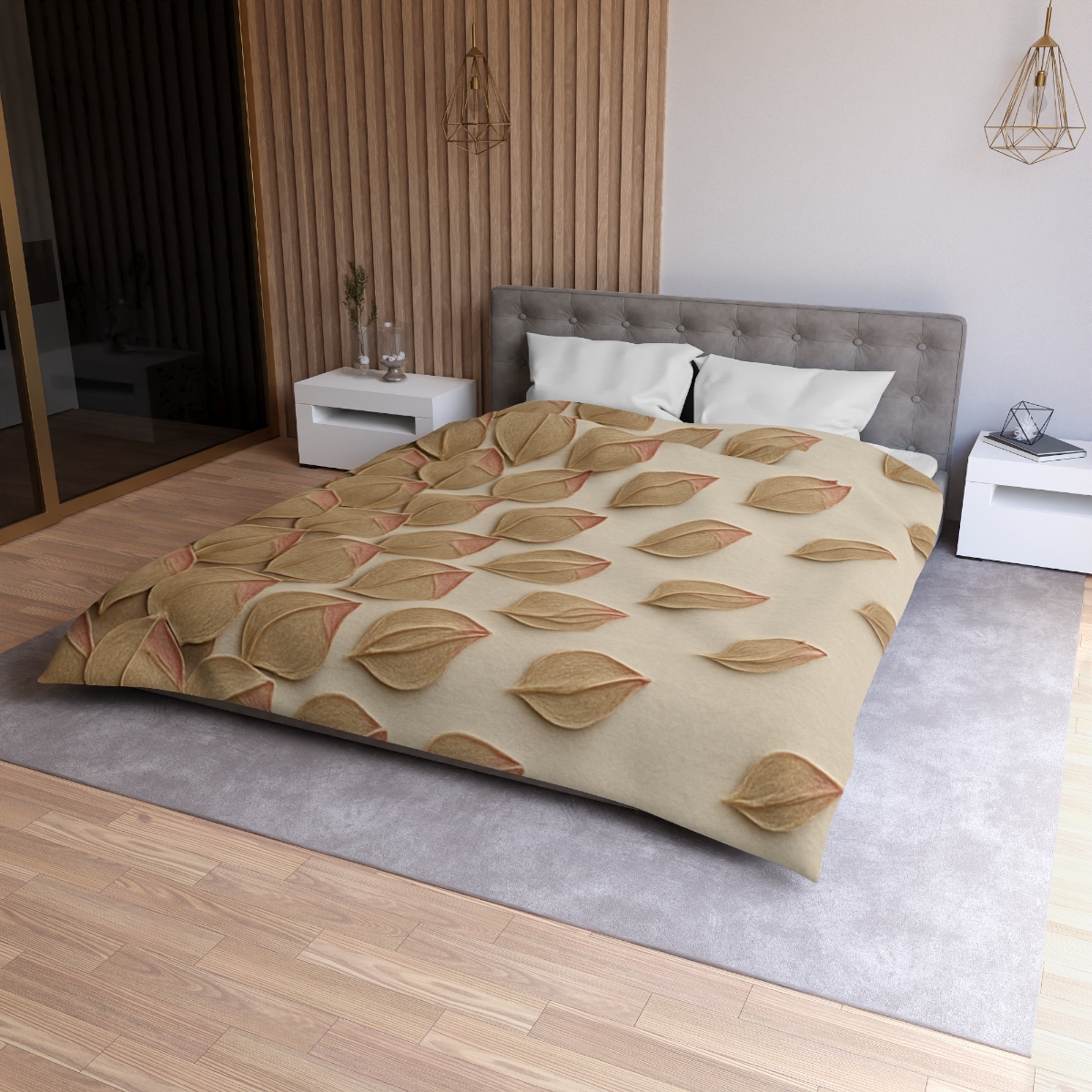 Bud Scale Mosaic Drift designer printed duvets