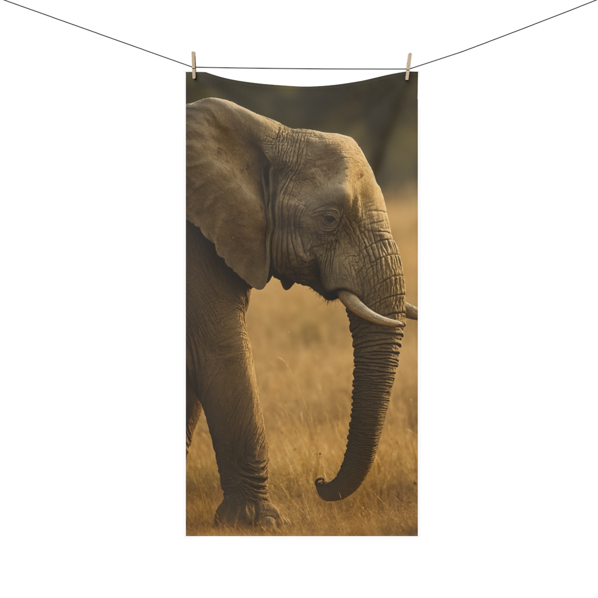 Dusk Sentinel Elephant trendy hand towels