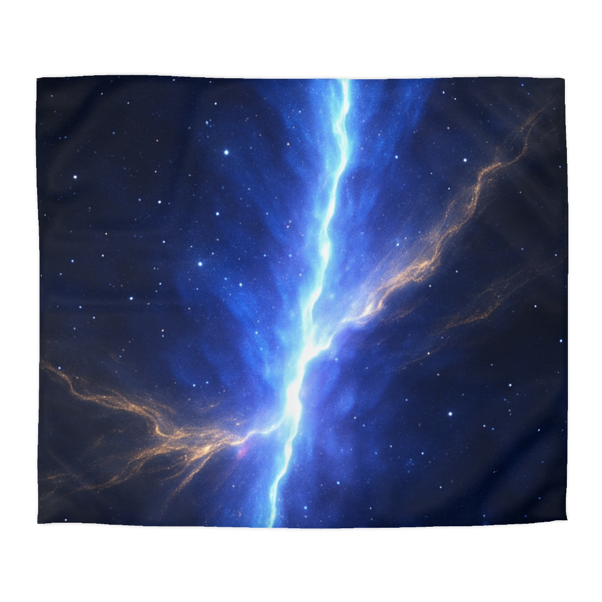 Luminous Horizon Rift designer printed duvets