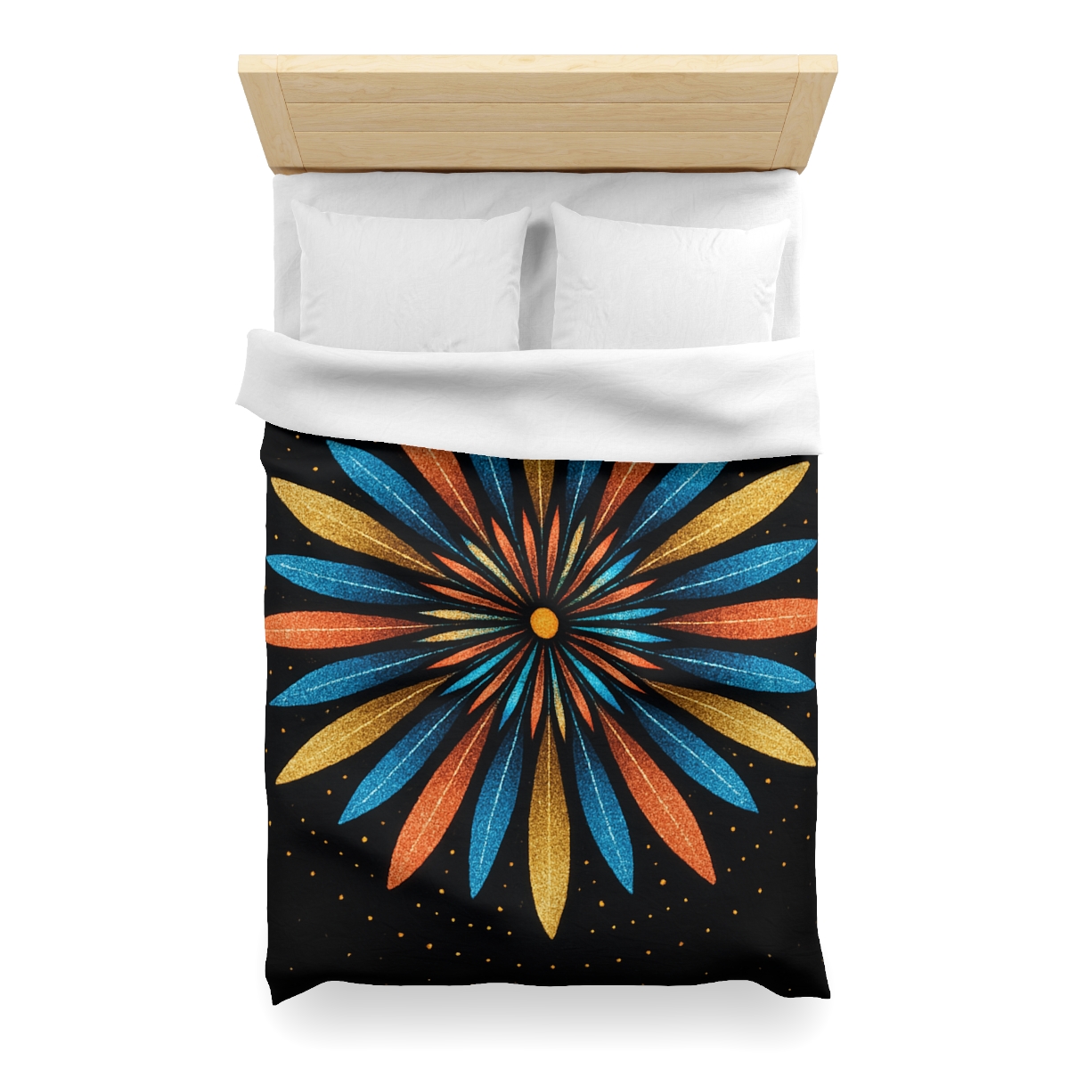 Starburst Mandala Bloom personalized bedding duvets