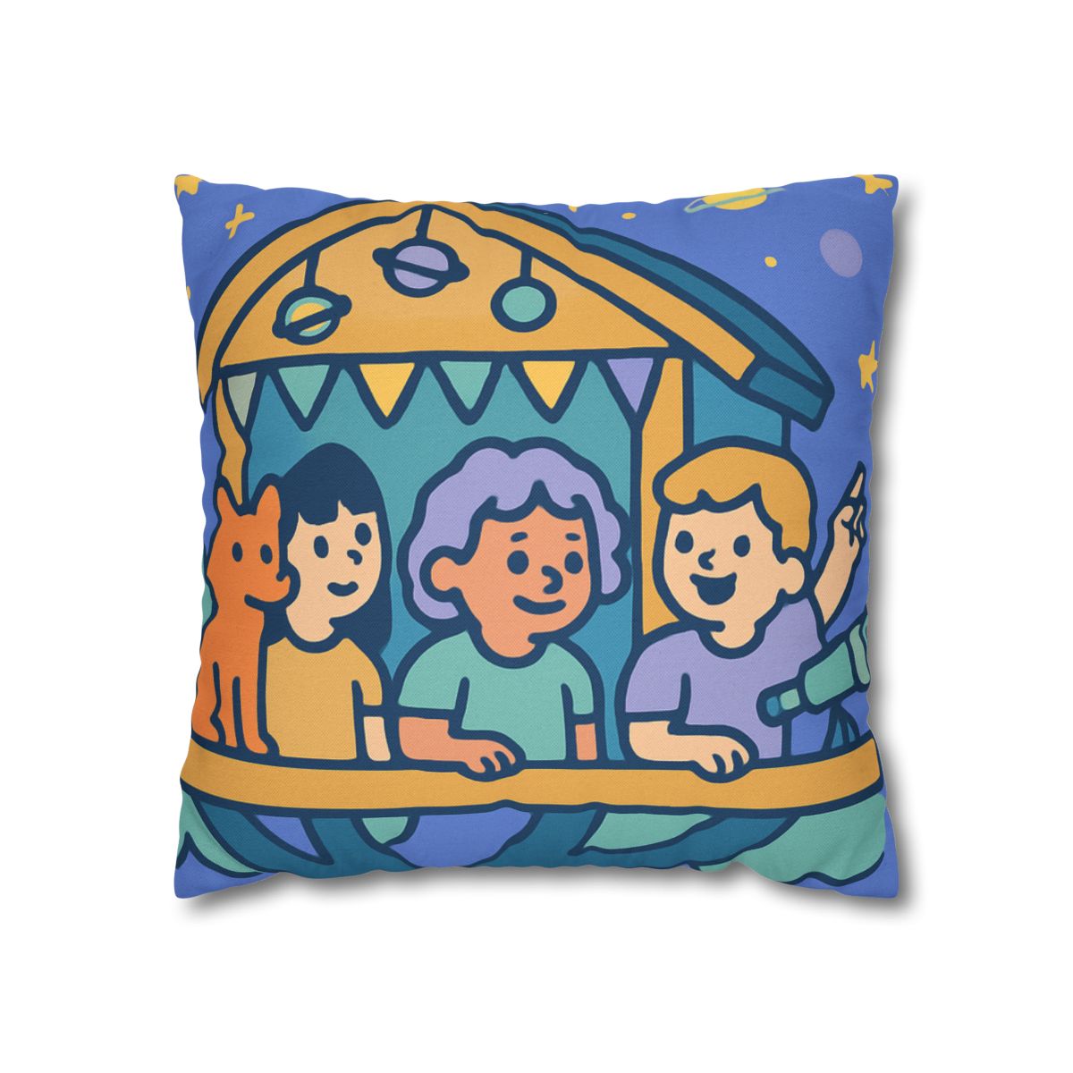 Galaxy Treehouse Explorers soft cotton pillow cases