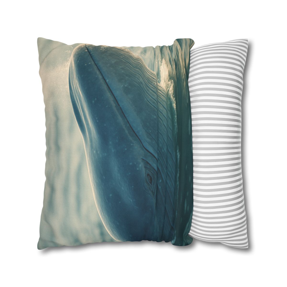 Ocean Song Blue Whale personalized pillow covers