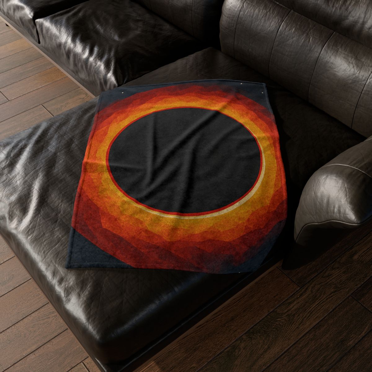 Event Horizon Paper Cut Silhouette stylish throw blankets