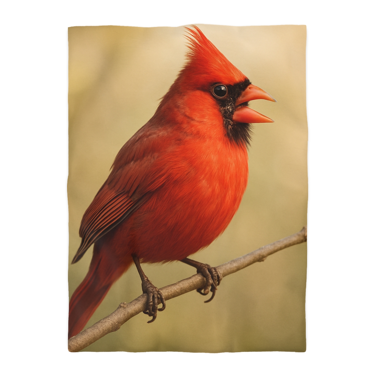 Crimson Hymn Cardinal designer printed duvets
