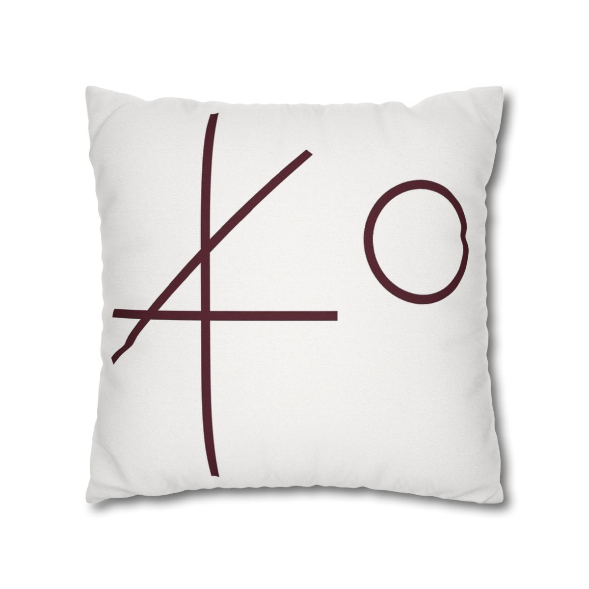 Intersecting Bar Triad With Open Circle unique gift pillow cases