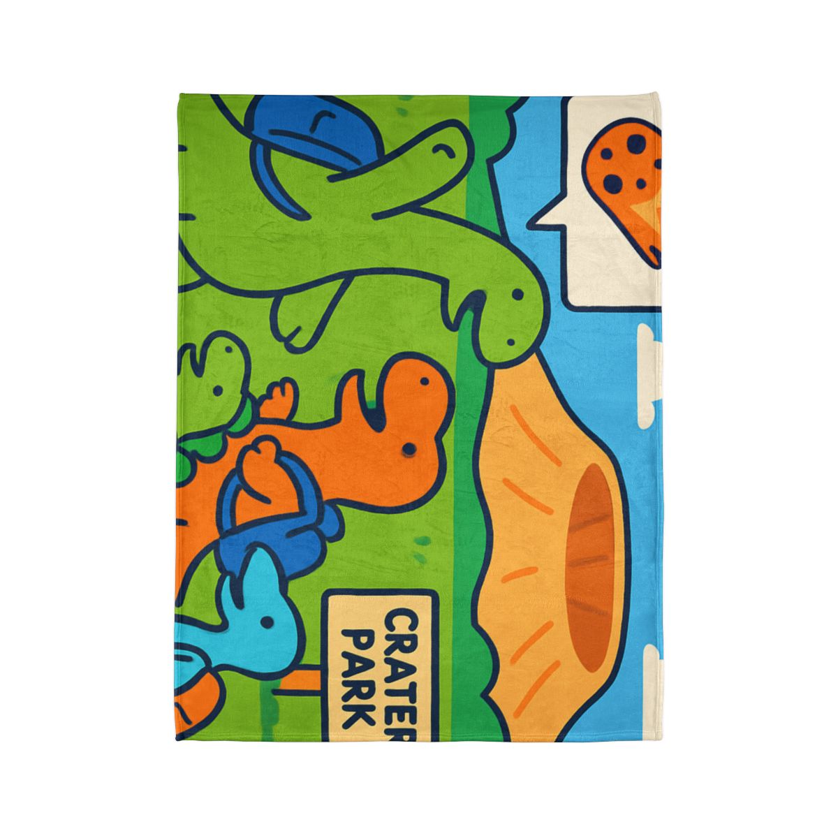 Cosmic Dino Field Trip soft fleece blankets