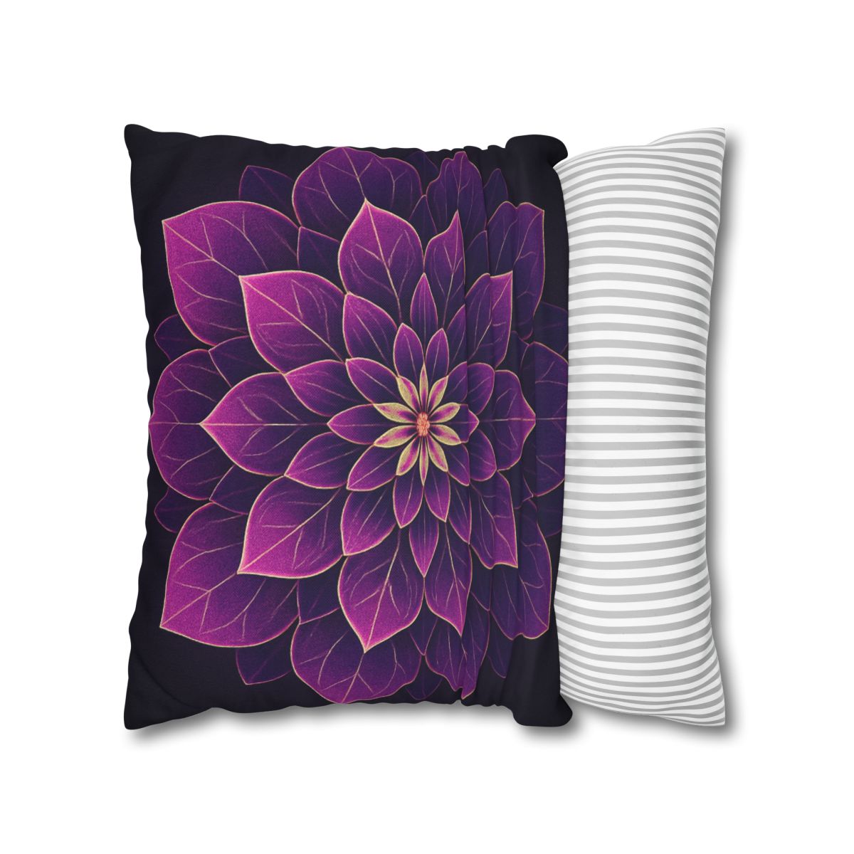 Petal Prism Mandala custom pillow cases