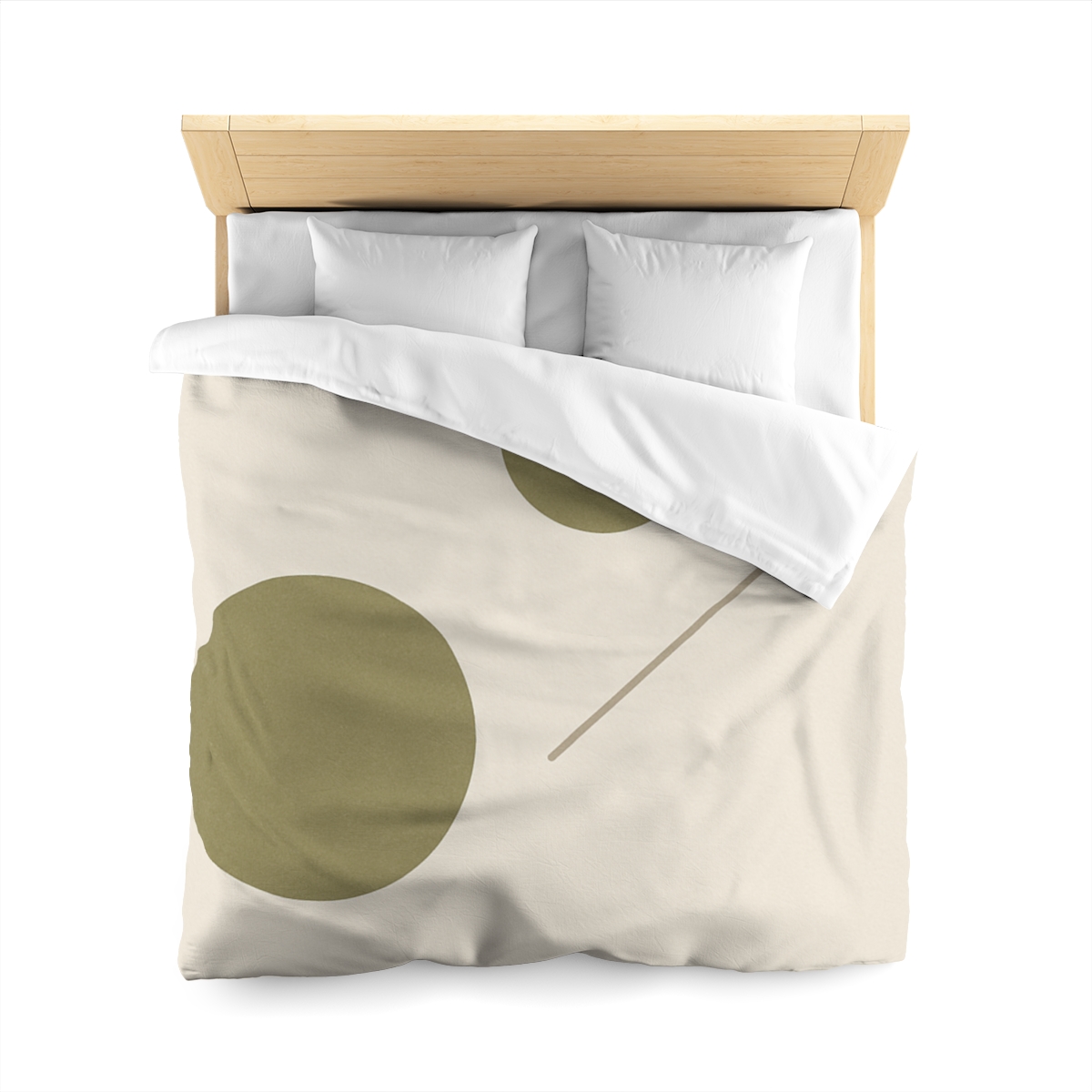 Triad Of Circles With Open Line personalized bedding duvets