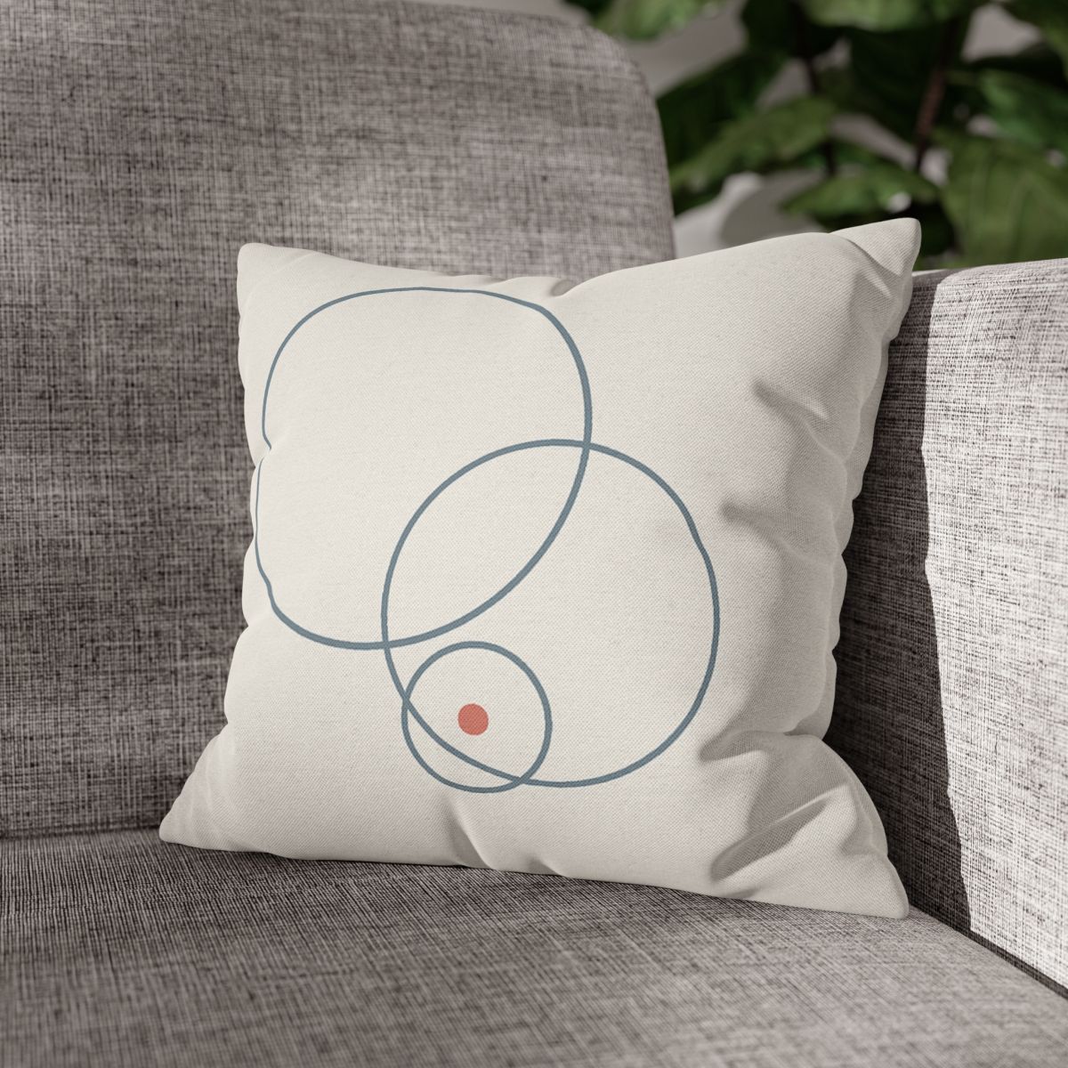Quiet Orbit Of Three Rings stylish decorative pillowcases