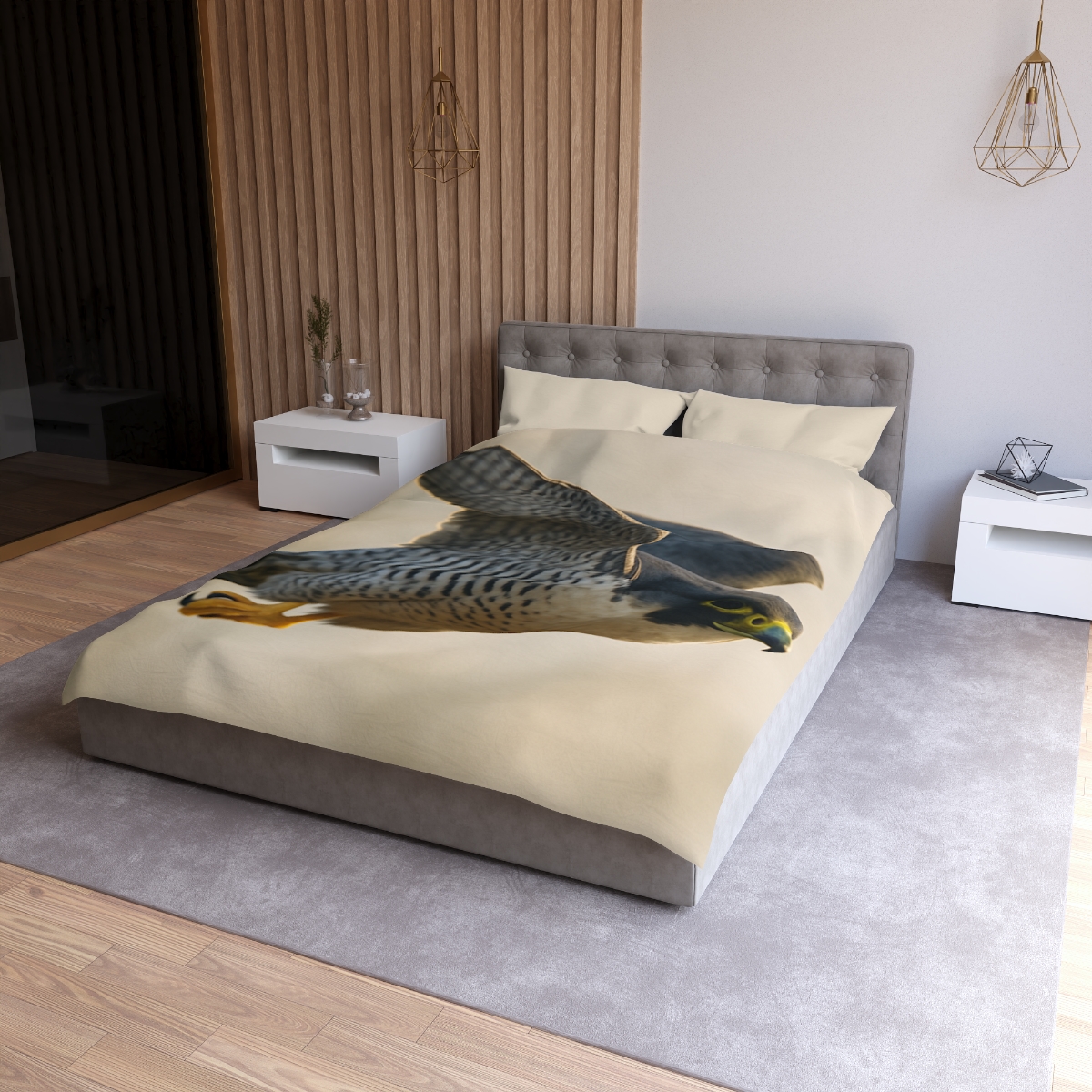 Sky Bolt Peregrine Falcon warm winter duvets