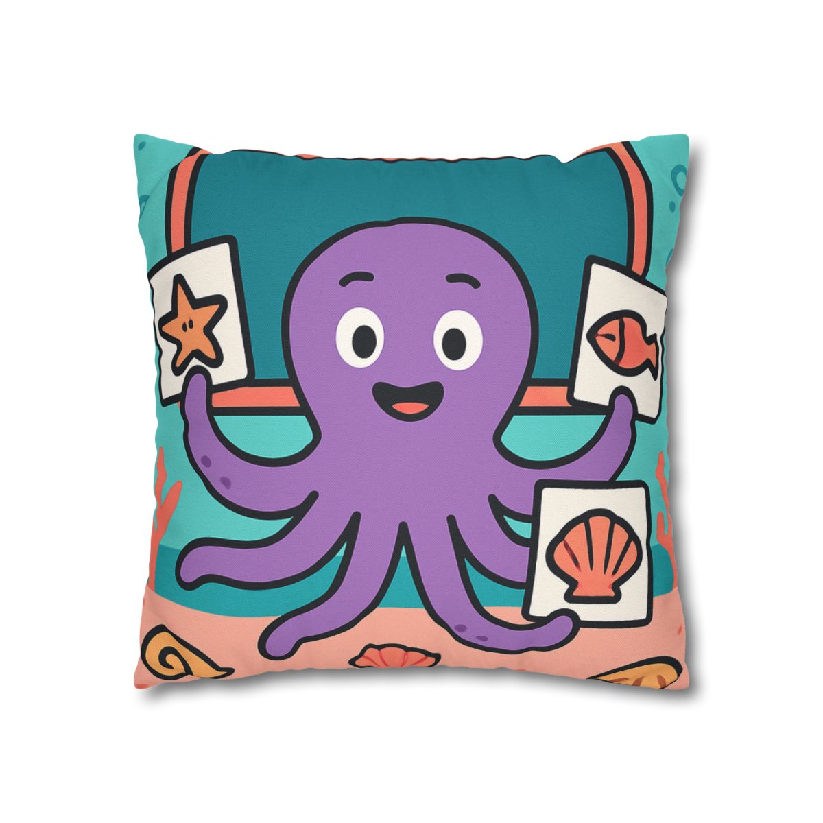 Coral Classroom Octopus comfortable bedding pillow covers